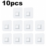 5/10 tk. L&auml;bipaistvad seinakonksud Tugevad isekleepuvad K&ouml;&ouml;k Vannituba Hoiukonksud Riidepuud Iminapp Raske koormusega konksuhoidja riiul 10Pcs
