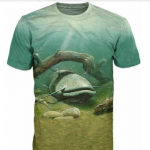 Suvine meeste 3D kalaprindiga T-s&auml;rk &otilde;ues vaba aja kalap&uuml;&uuml;giks Quick Dry Hingav Oversized XXS-6XL l&uuml;hikeste varrukatega T-s&auml;rk L