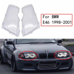 1 paari auto esitulede kate lambivari veekindel Bright Shell kate BMW E46 3. seeria 4-ukselise 1998-2001 lambi l&auml;bipaistva objektiivi kate jaoks Left