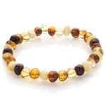 Les Tr&eacute;sors De Lily [R2995] &ndash; k&auml;sitsi valmistatud merevaigust k&auml;ev&otilde;ru  Inspiration  (3 tooni) -7 mm pruun