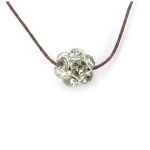 Les Tr&eacute;sors De Lily [R3246] - valge 'Sissi' kristallist kaelakee - 12 mm valge