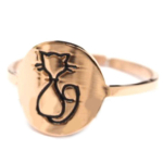 Les Tr&eacute;sors De Lily [R4461] &ndash; disainitud terass&otilde;rmus 'Cat' roosa kuld - 10x10 mm Heleroosa