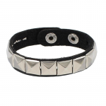 Gooti punk Unisex PU nahast k&auml;ev&otilde;ru Mitmekihiline Rock Spikes Neetketid K&auml;ev&otilde;ru Naistele Meeste S&otilde;brad Ehted 22cm must