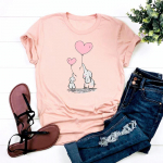 T-s&auml;rk Moodne T-s&auml;rk Riietus 90ndate stiilis trend Panda armas, armas vabaaja l&uuml;hikeste varrukatega naiste printimine naiste graafiline T-s&auml;rk S