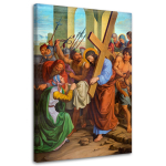 L&otilde;uenditr&uuml;kk REPRODUKTSIOON Jeesus ristitee 40x60 mitmev&auml;rviline