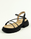 Randkividega sandaalid Evromoda 6811440 36 Must nahk 37 must