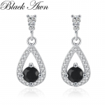 Black Awn Black Stone Ehted Rippk&otilde;rvar&otilde;ngad naistele Stud Ear