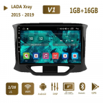Androidi autoraadio LADA X Ray Xray 2015&ndash;2019 jaoks, multimeediumipleier 2 dini navigeerimis-GPS WIFI autoraadio stereo-DVD 1+16 GB
