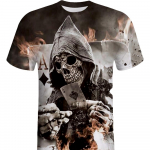 Ramidos meeste pealuu 3D-printimisega T-s&auml;rk l&uuml;hikeste varrukatega T-s&auml;rk pluus Tops XL must