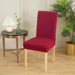 Geomeetria paksendavad tooli katted mustriga veniv eemaldatav elastne istmekate, mida kasutatakse pulmapeok&ouml;&ouml;gi jaoks, kontoris 1 tk 1-Pcs tumesinine