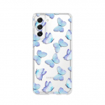 Gradient Butterfly v&auml;rvitud &uuml;mbris Samsung Galaxy S22 Ultra S21 S20 Plus Fe Note 20 10 A53 A52 S l&auml;bipaistev pehme silikoon&uuml;mbris For Galaxy S21 Ultra