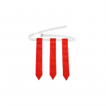 Jalgpallikomplekt Flag Flag Jalgpallivarustus Double D Pandlaga Disain M&auml;ngija Lipp Jalgpallirihmad ja lipud lastele, noorte v&otilde;i t&auml;iskasvanute m&auml;ngijate treenimiseks 1PCS punane