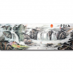 Moodne Hiina Chaoyangi juga l&otilde;uendimaali plakat ja tr&uuml;kitud seinakunst suurem&otilde;&otilde;tmeline pilt elutoa kodukaunistus cuadors 20X60cm Unframed
