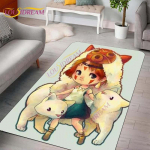 Printsess Mononoke Vaibad 3D Joonisfilmi Mustri Kunstiprint Vaip Suur Vaip Vaibad Elutuppa Magamistuppa Anime Armsad P&otilde;randamatid 40cm x 60cm