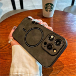 Luksuslik juhtmevaba laadimise magnetiline Cortex &uuml;mbris iPhone 14 13 12 11 Pro Max Plus X Xs XR Magsafe p&otilde;rkeraua p&otilde;rutuskindlate &uuml;mbriste jaoks iPhone 14 Pro Max must