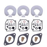 3x karburaatori s&uuml;sivesikute remondikomplektid Yamaha p&auml;ramootorile 75-80-90HP 2T #6H1-W0093-01