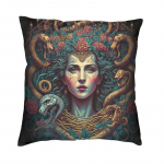 Luksuslik kreeka m&uuml;&uuml;t Gorgons Medusa peapadja katted 40x40 cm sametist padjap&uuml;&uuml;r diivani ruudu padjap&uuml;&uuml;ri kaunistamiseks 30x30cm 12x12in