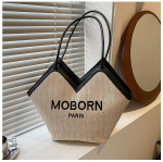 &Otilde;lgekott naistele Suvine rannak&auml;ekott Pehme kootud kandekott, suur rotangist &otilde;lakott puhkuseks One size must