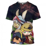 Anime T-s&auml;rgid Made In Abyss 3D Prinditud T&auml;navar&otilde;ivad Meeste Naiste Mood T-s&auml;rk Armsad T&uuml;drukud Suured T-s&auml;rgid Topid Unisex s&auml;rk 6XL