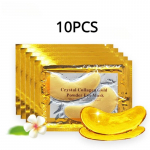 10 tk Crystal Collagen Gold Silmamask Tumedate ringide Akne Iluplaastrid Silmade Nahahoolduseks Korea kosmeetika 10PCS