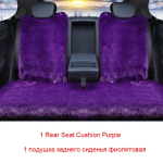 Karusnahast autoistme kate Universaalne jope talv t&auml;iskomplekt kunstvill soe paks pl&uuml;&uuml;s seljapadi libisemisvastane sisustus auto 1 Rear White white