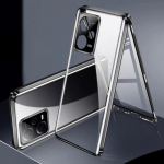 Magnet-adsorptsiooniga metallist &uuml;mbris Xiaomi Redmi Note 12 Pro Plus 5G jaoks Redmi Note12 Note12Pro+ kahepoolse klaaskatte jaoks Redmi Note 12 5G must