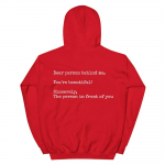 Kallis inimene Minu taga Pusad Unisex pikkade varrukatega kapuutsiga dressipluus Harajuku vabaaja naiste esteetiline džemprid Mental Health Pullover S h&otilde;be