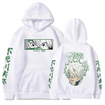 Demon Killer Shinazugawa Sanemi Anime Pullover Naiste Harajuku Fashion Street kapuuts M
