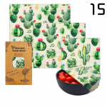 3 tk Korduvkasutatav &uuml;mbris S&auml;&auml;stev orgaaniline puu- ja juurvilja-juustu toidupaber BPA- ja plastivaba mesilasvahata toidukile