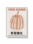 Yayoi Kusama kunstin&auml;itus k&otilde;rvitsalillede plakat Abstraktne l&otilde;uendimaal Jaapani retroseinapilt kaasaegse elutoa sisekujunduse jaoks 50x70cm No Frame