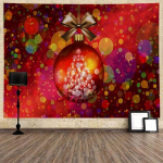 Christmas Crystal Ball Room Gobel&auml;&auml;n Magamistoa Voodi seinariide Taust Seinavaibad 95x73cm