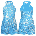 T&uuml;drukute dž&auml;ssitantsukost&uuml;&uuml;mid, p&auml;itsed, l&auml;ikivad litrid, varrukateta trikoo, l&uuml;hikesed kombinesoonid, esinemisriided 9-10 Years helesinine v&auml;rv