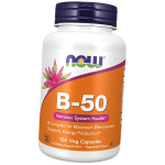 B-vitamiinid, B-50 kompleks, Now Foods 100 k&ouml;&ouml;giviljakapslit (36128003) 100vcaps