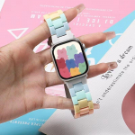 Candy Rainbow rihm iWatchi rihma jaoks 8 7 6 5 4 3 SE 42MM 38MM 44MM 40MM moeaas iWatchi jaoks 41MM 45MM nutikella korrea 42mm 44mm 45mm 49mm mitmev&auml;rviline