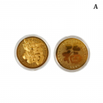 2024. aasta draakonim&uuml;ntide m&auml;lestusm&auml;rk Hiina maskott draakon Kullatud m&uuml;ndid kollektsioneerimisobjektid kunstiv&auml;ljakutse medal Aasta kingitused