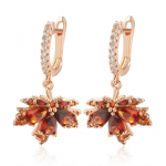 Punased tsirkoonist vahtralehest ripatsk&otilde;rvar&otilde;ngad naistele Elegantsed peopulmaehted punane