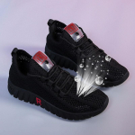 Riidest kingad Naiste k&otilde;ndimisjalatsid Pehme p&otilde;hjaga libisemiskindlad ema tossud hingavad v&otilde;rkjalatsid Mood vabaaja kingad 36 must