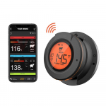 Juhtmeta lihatermomeeter 2 sondiga 164FT BT4.2 APP Control IP64 veekindel lihatermomeeter must
