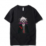 Meeste tippkvaliteetne uus l&uuml;hikeste varrukatega T-s&auml;rk Anime Danganronpa Komaeda Nagito tr&uuml;kitud unisex s&auml;rgid Harajuku t&auml;navar&otilde;ivad L