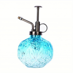 Vintage mini pihustuspudel Retro l&auml;bipaistvast klaasist libisemisvastase p&otilde;hjaga kastekannu vihmuti pudel aiat&ouml;&ouml;deks sinine