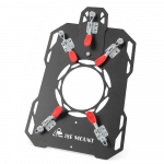 ISE MOUNT telgi korstna p&otilde;letusvastane plaat klambriga pliidipesa telkikaitse avamiskindel telk must