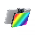 M16 5W RGB fotograafia lamp tasku LED-valgusti 3000K-9900K v&auml;rvitemperatuur astmeteta h&auml;mardatav must