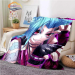 Multikas tekk Rage Laurie Jinx flanell Soe Pehme Pehme Diivanvoodi Mugav Talv t&uuml;drukule 75x90cm