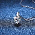 S&auml;delev S925 Sterling Silver Real 1-3 kate moissanite ripatsiga kaelakee naiste peole Teemantkettidega kaelakeed peened ehted 1ct