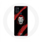 Samsung Galaxy A21S &uuml;mbris la casa de papel maski maalimine