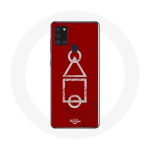 Samsung Galaxy A21S &uuml;mbris Squid Game logo s&uuml;mbolid ring ruut kolmnurk Punane taust
