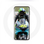 &Uuml;mbris Samsung Galaxy S9 pluss Valentino Rossi mootorratta v&otilde;idus&otilde;idujuhi 46 jaoks