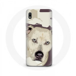 Valge &uuml;mbris Samsung Galaxy A10 Pitbull Dog jaoks