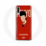 &Uuml;mbris Samsung Galaxy A70 La casa de papel Tokyo Fanart logo jaoks