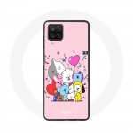 &Uuml;mbris Samsung Galaxy A12 BTS Bangtan Sonyeondan BT21 Van Tata Chimmy Cooky Rj Koya Shooky Et Ma jaoks